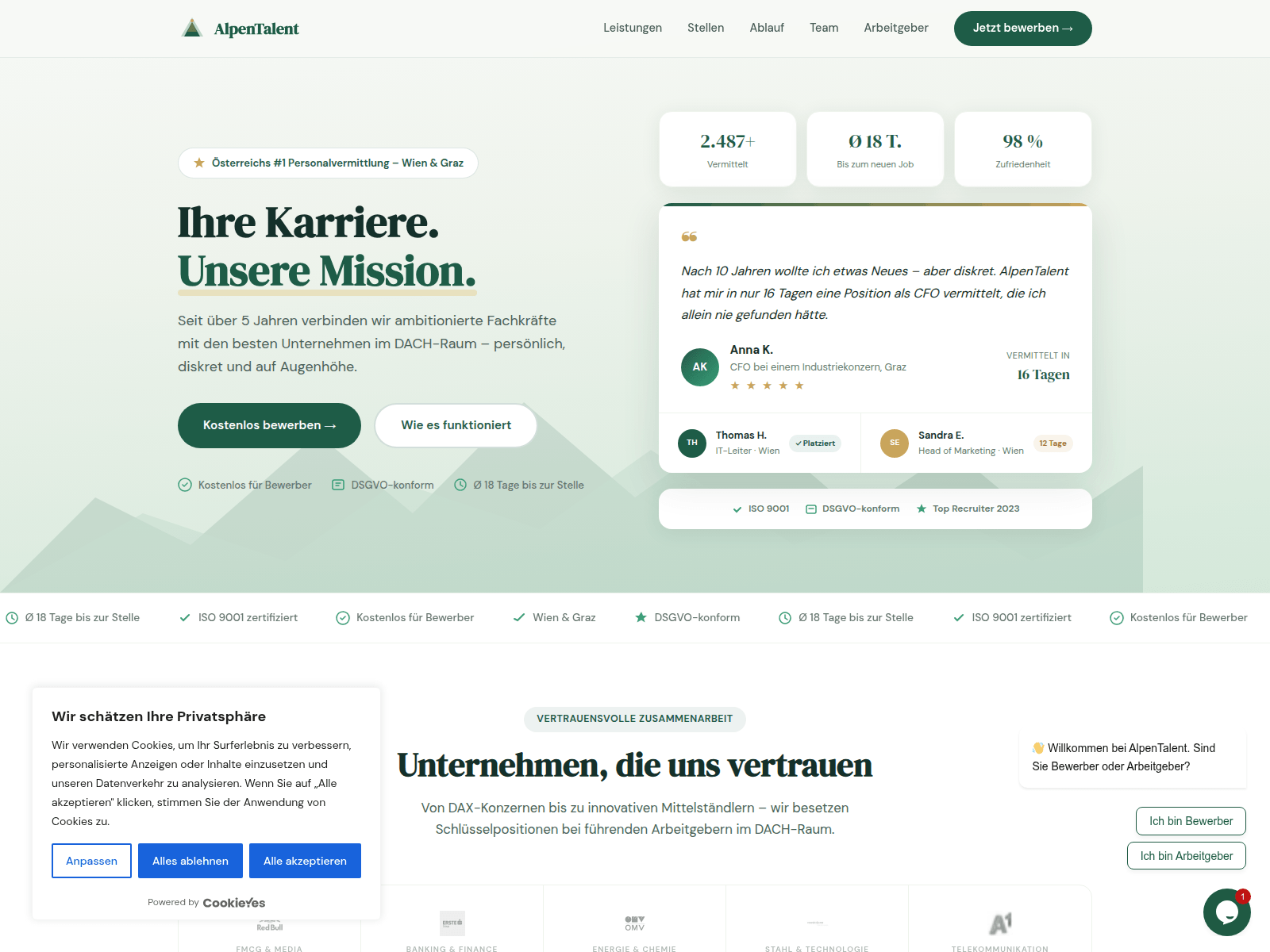 Alpentalent fake website
